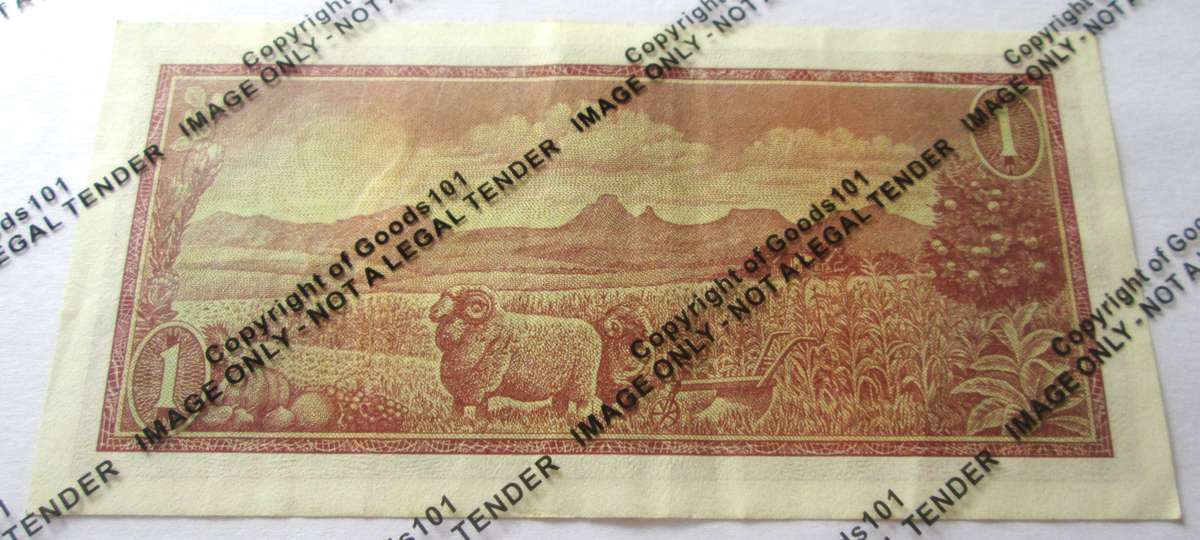 One Rand Republic of South Africa Serial Nr A721 914588