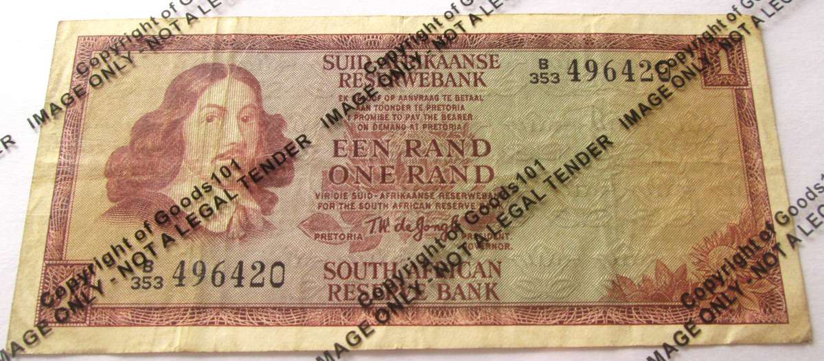 One Rand South Africa Serial Nr B353 496420