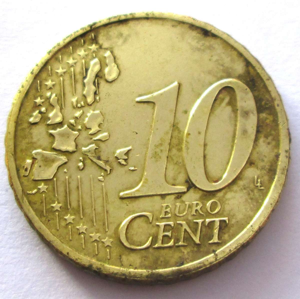2002 Ireland 10 Euro Cents