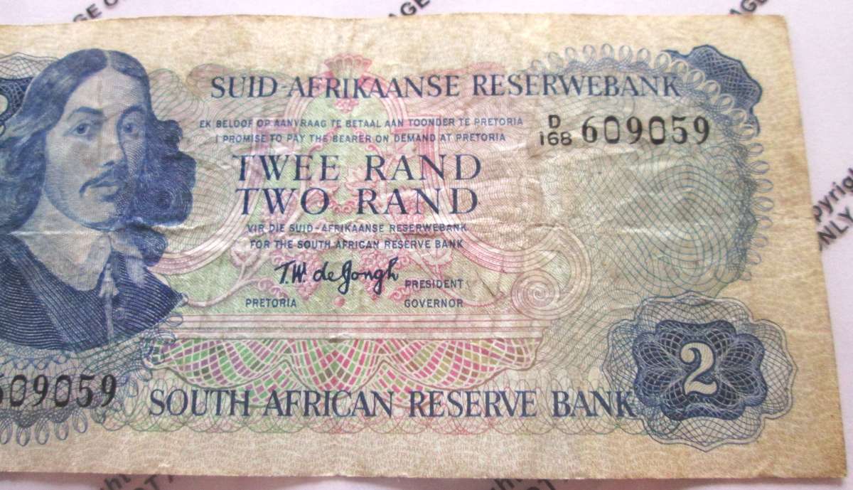 Two Rand Republic of South Africa Serial Nr D168 609059