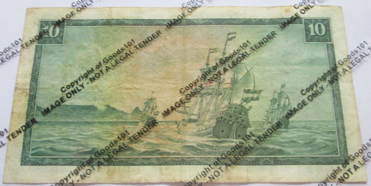 Ten Rand Republic of South Africa Serial Nr C448 576661