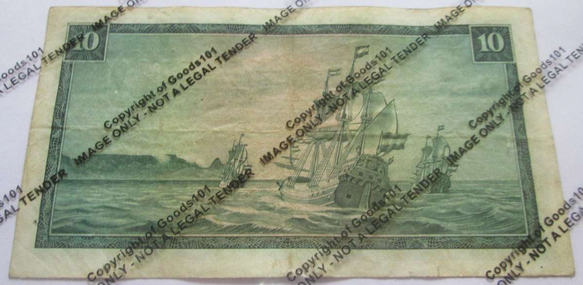 Ten Rand Republic of South Africa Serial Nr C429 397248