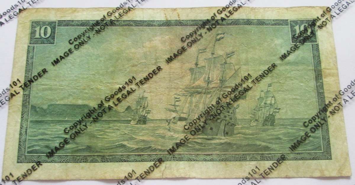 Ten Rand Republic of South Africa Serial Nr C305 270648