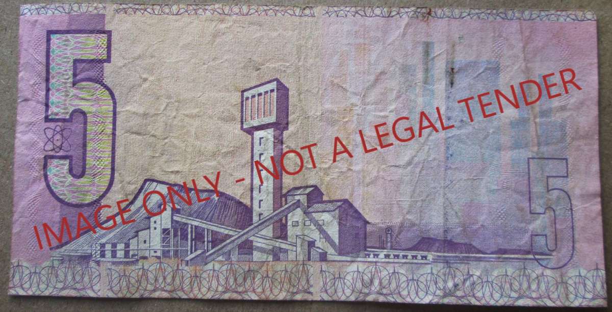 Five Rand South Africa Serial Nr CG8735728