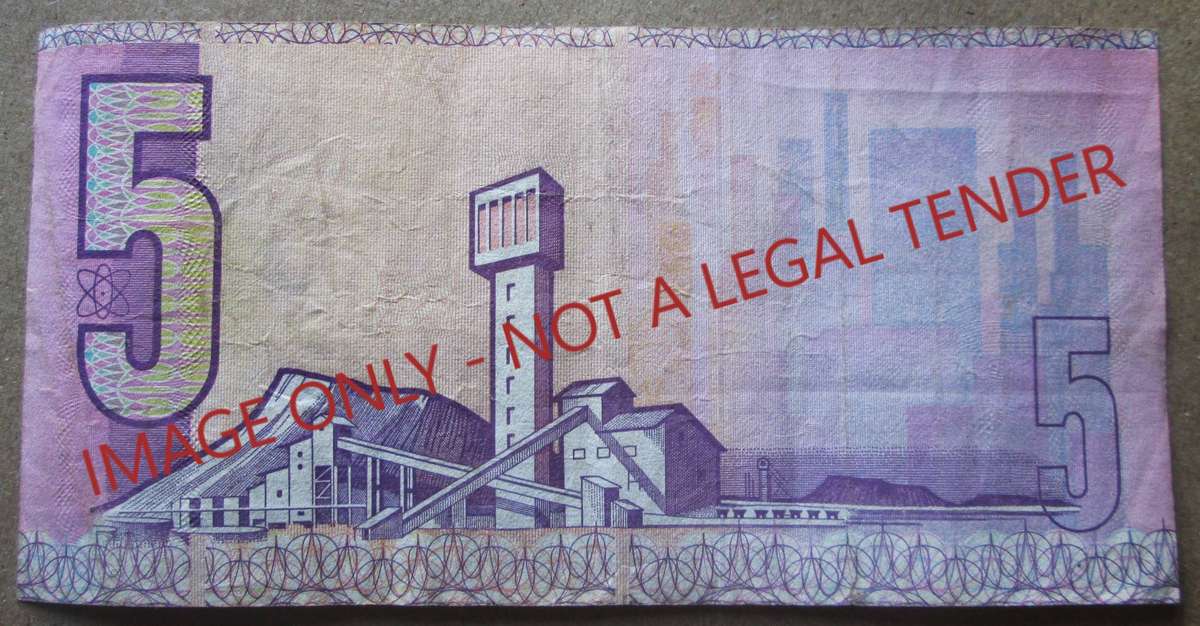 Five Rand South Africa Serial Nr CG6312529