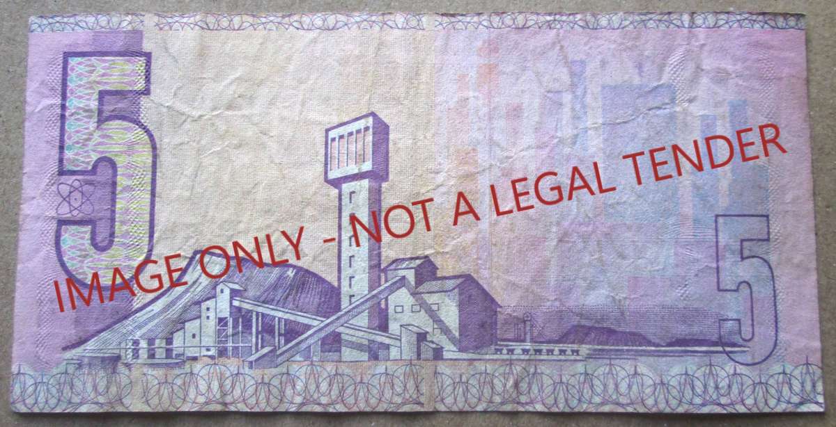 Five Rand South Africa Serial Nr CB3888261