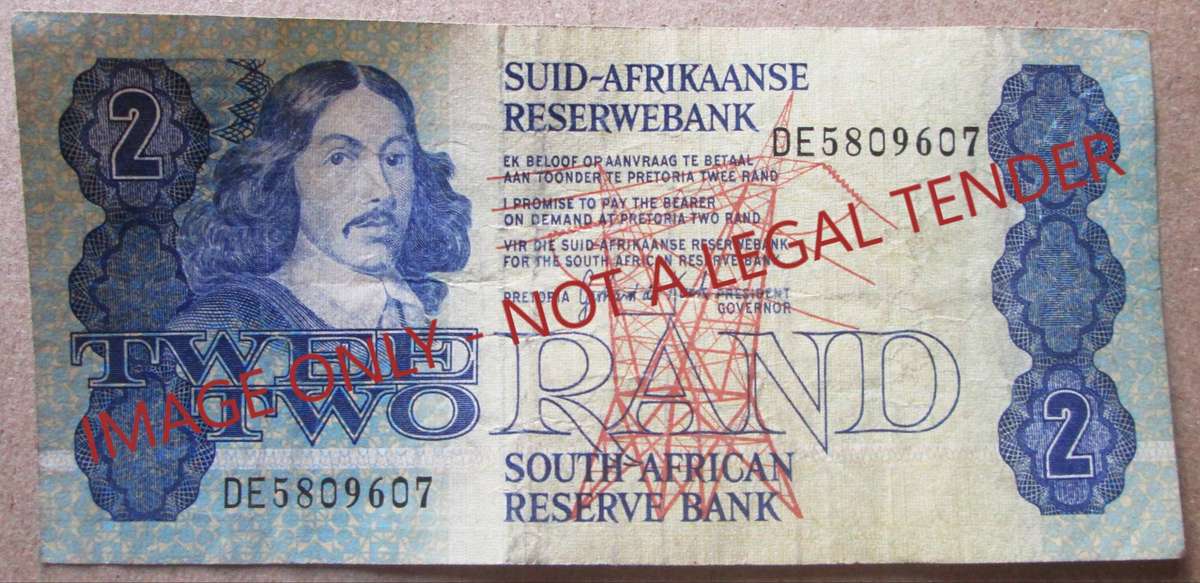 Two Rand South Africa Serial Nr DE5809607