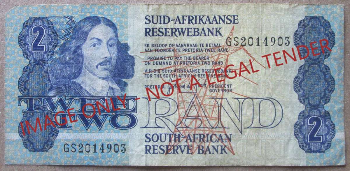 Two Rand South Africa Serial Nr GS2014903