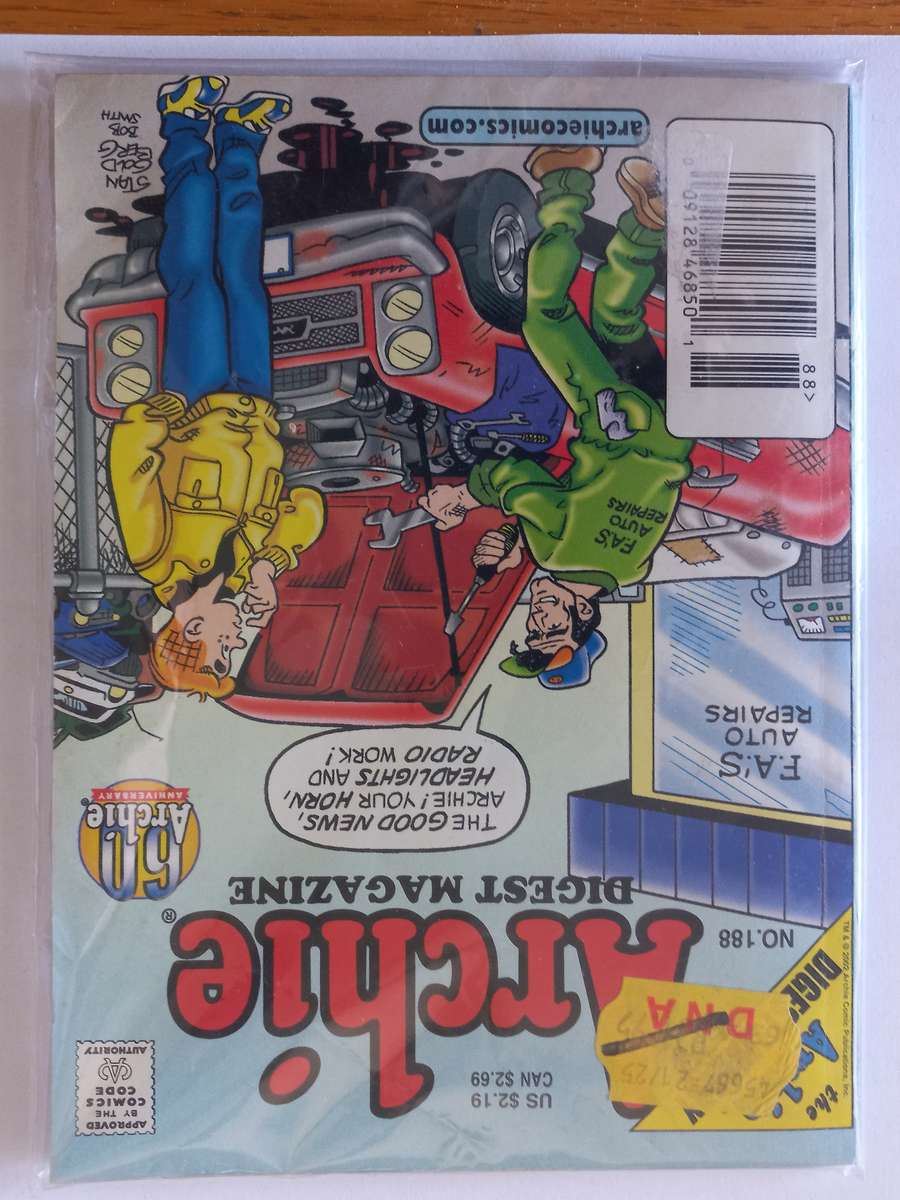 ARCHIE DIGEST COMIC MAGAZINE NO. 188