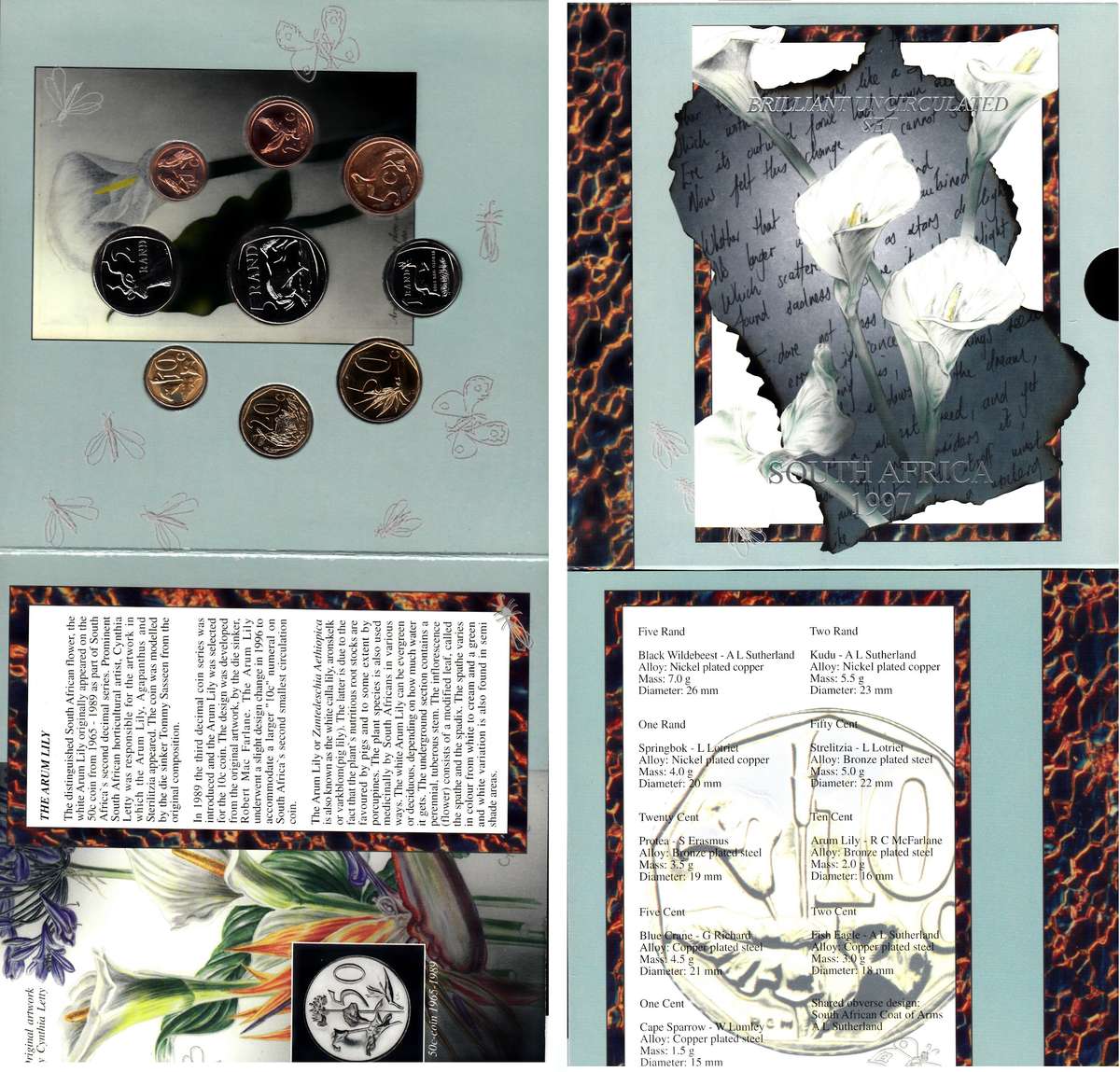 RSA: Uncirculated Coin Set of 1997