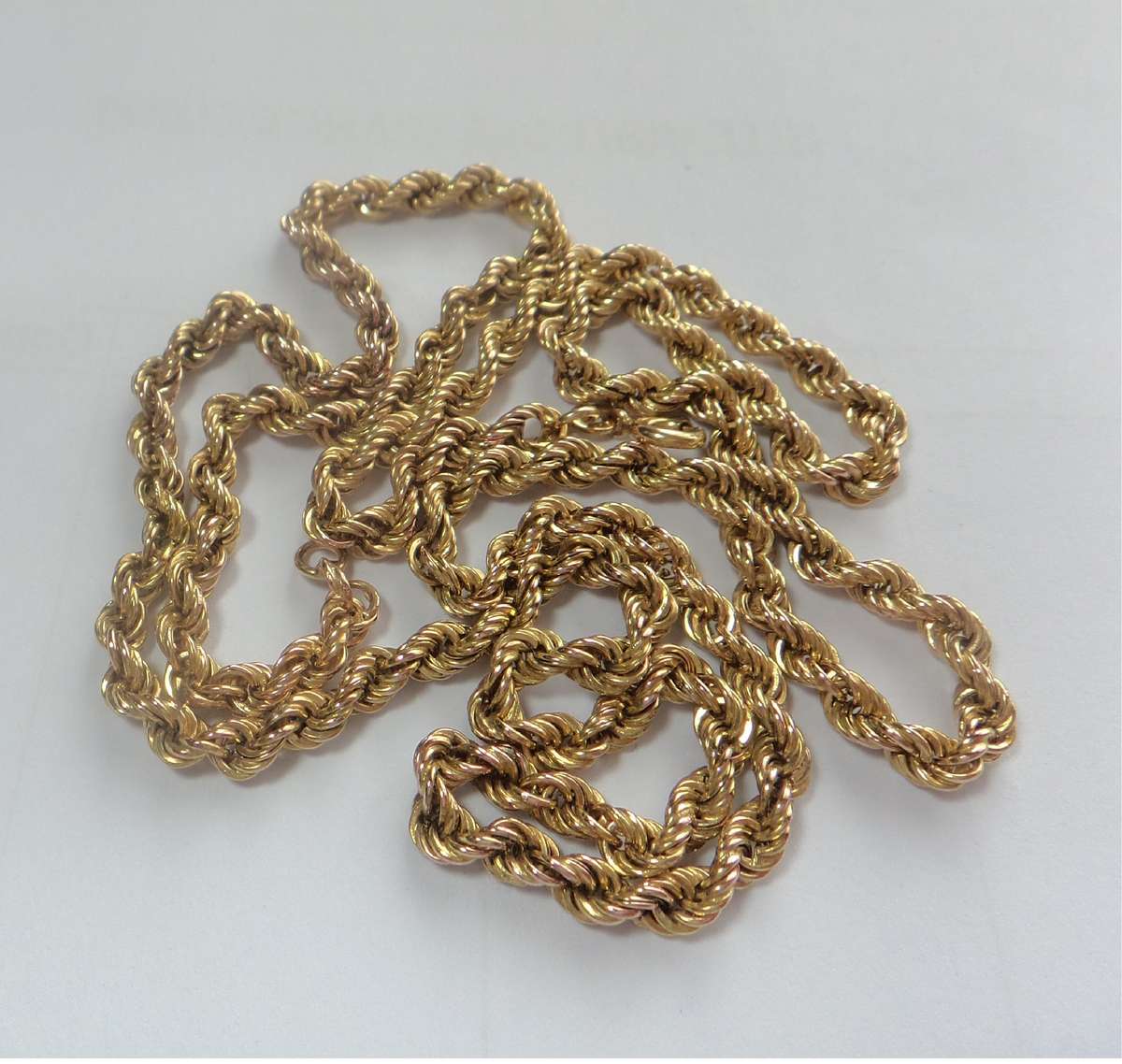 9ct Yellow GOLD Rope Chain valued at R25 000