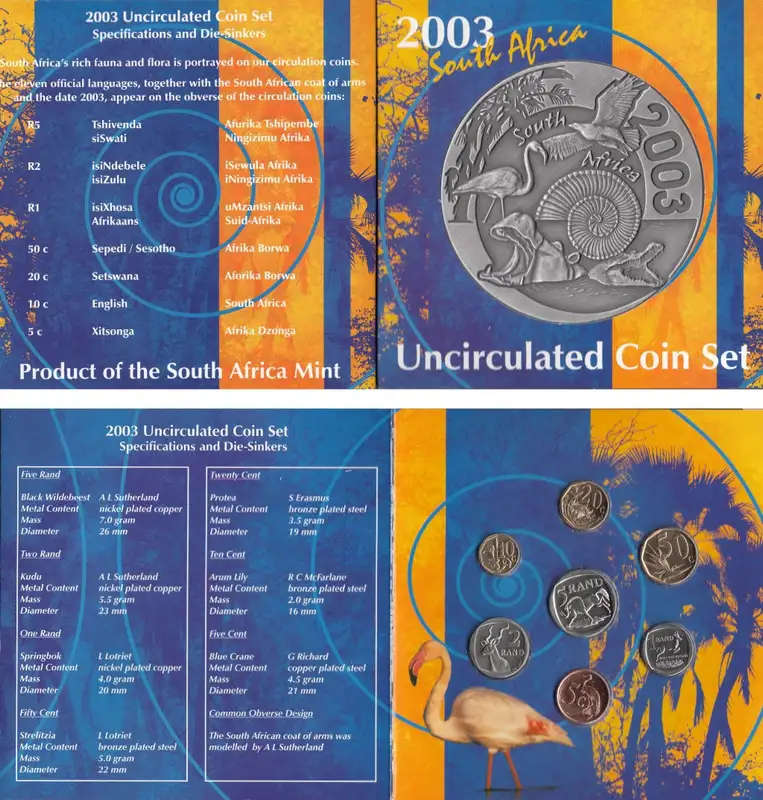 RSA: Uncirculated Coin Set of 2003
