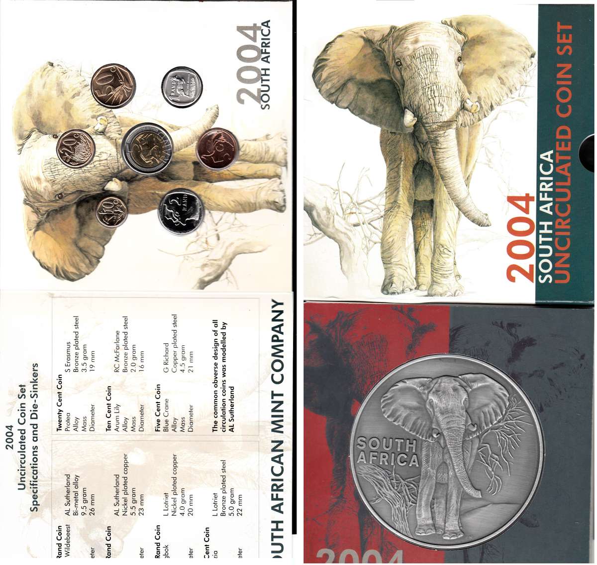 RSA: Uncirculated Coin Set of 2004