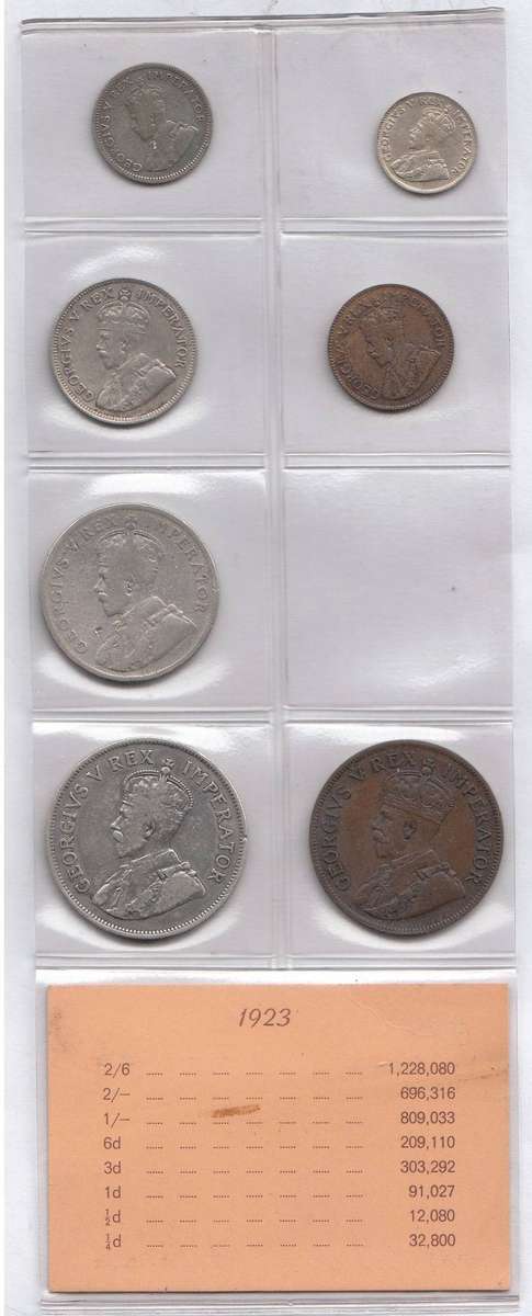 1923 Coin Set of the Union of South Africa