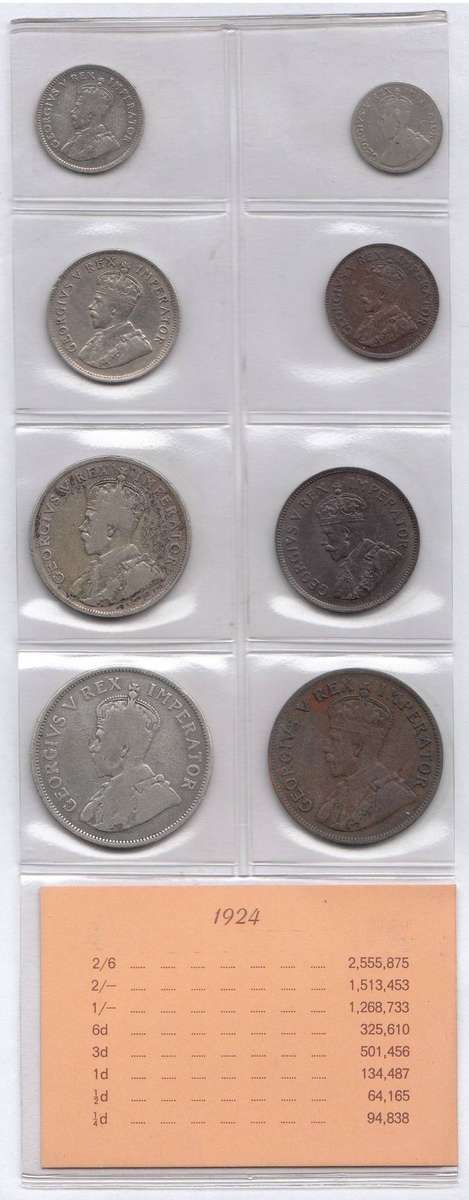 1924 Coin Set of the Union of South Africa