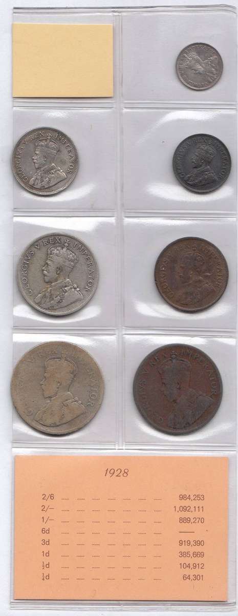 1928 Coin Set of the Union of South Africa