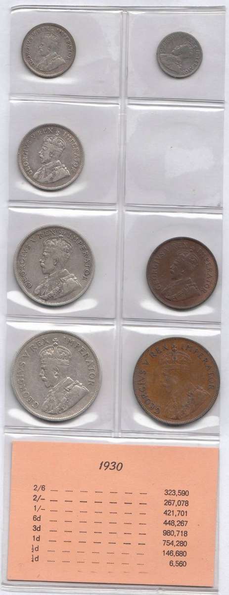 1930 Coin Set of the Union of South Africa