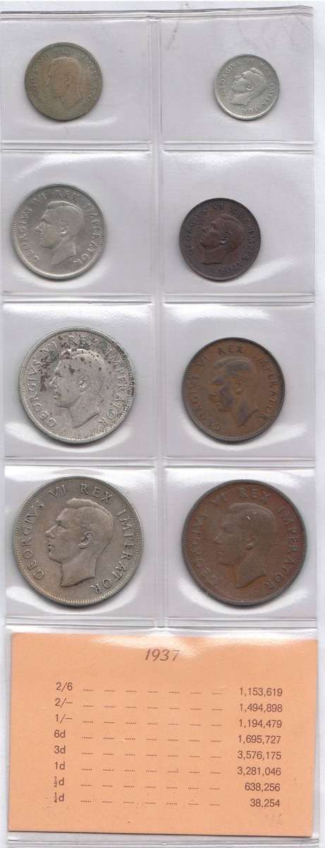 1937 Coin Set of the Union of South Africa