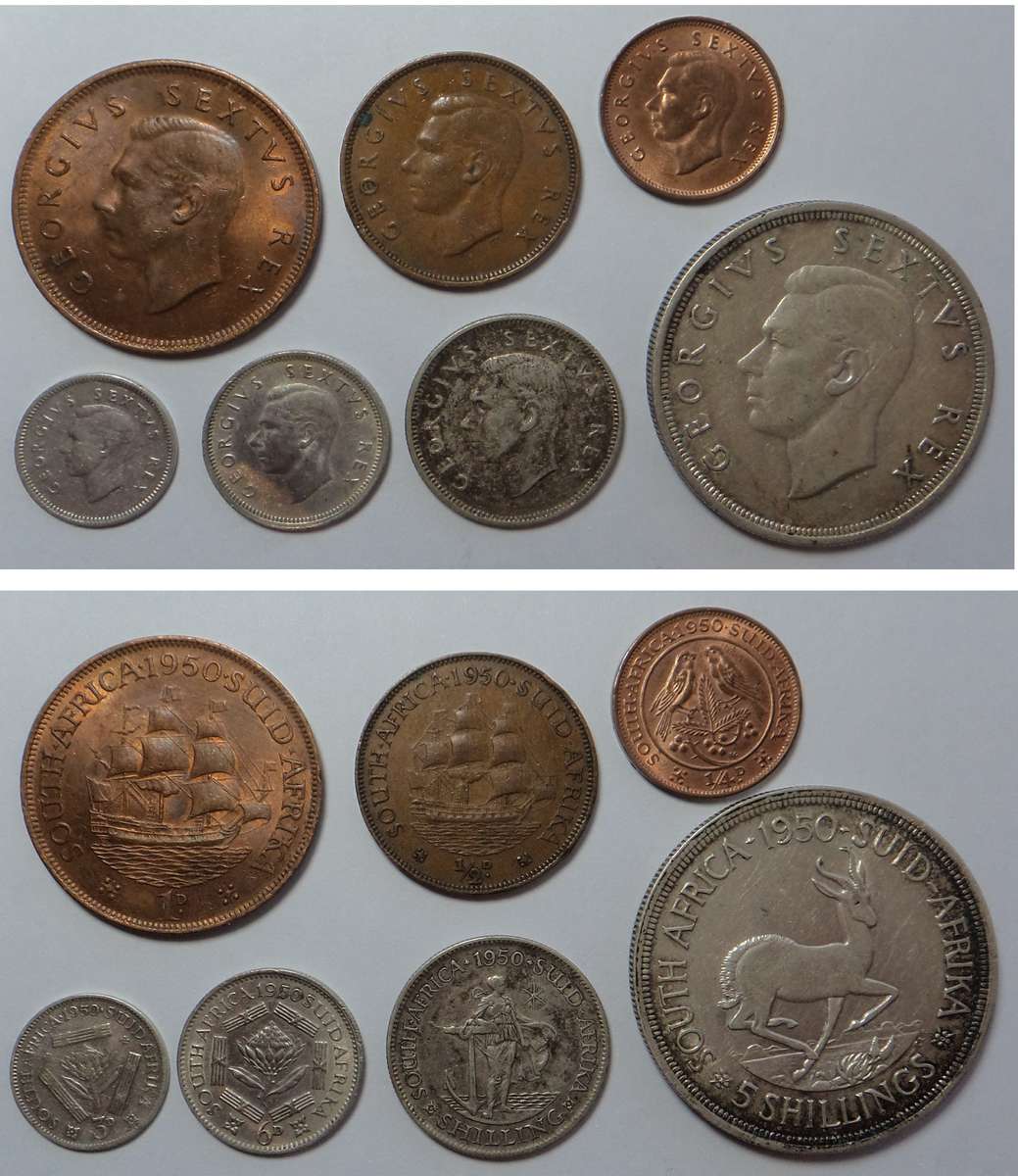 1950 Coin Set of the Union of South Africa