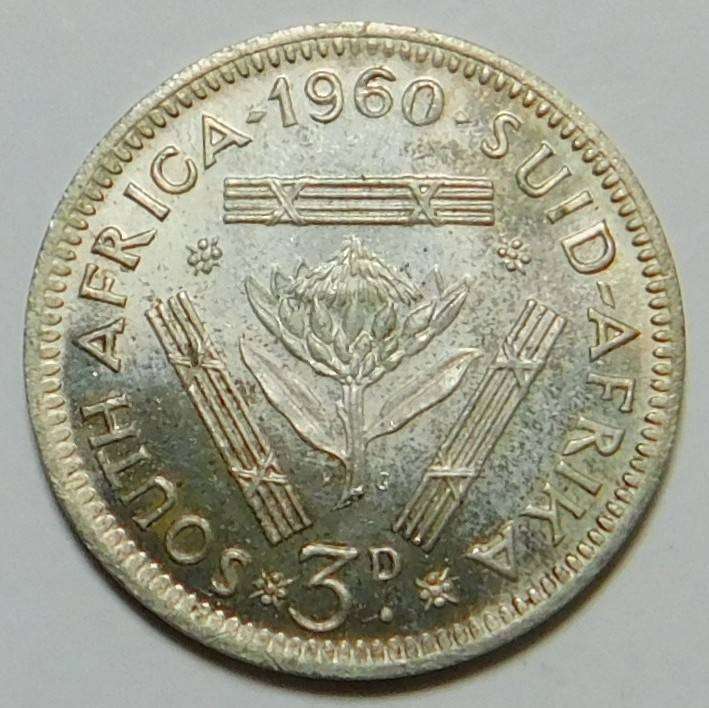 1960 Silver SA Tickey (Lustrous Proof)