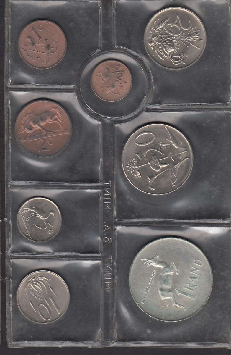 RSA UNC Set of 1971 with Silver R1 (3 sets available)