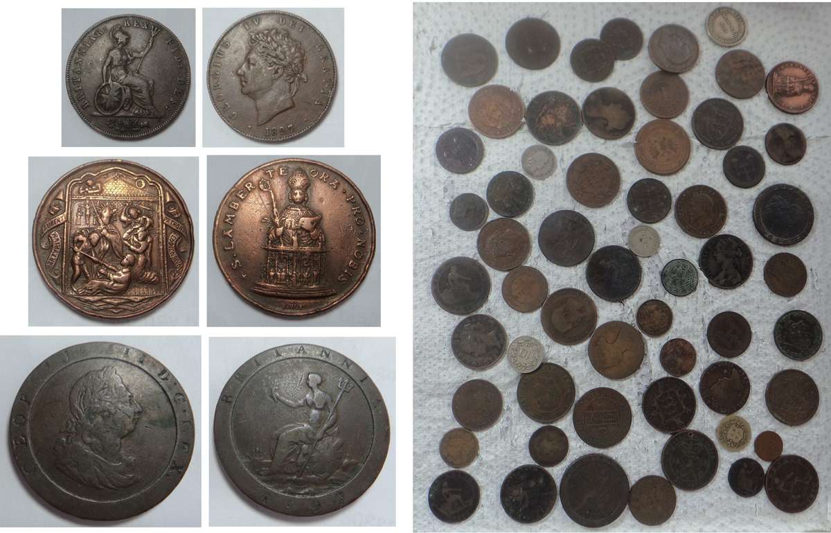 Collection of old Coins of the 1700s and 1800s