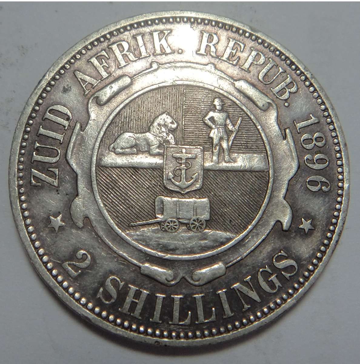 Paul Kruger ZAR 2-Shilling (2/-) of 1896