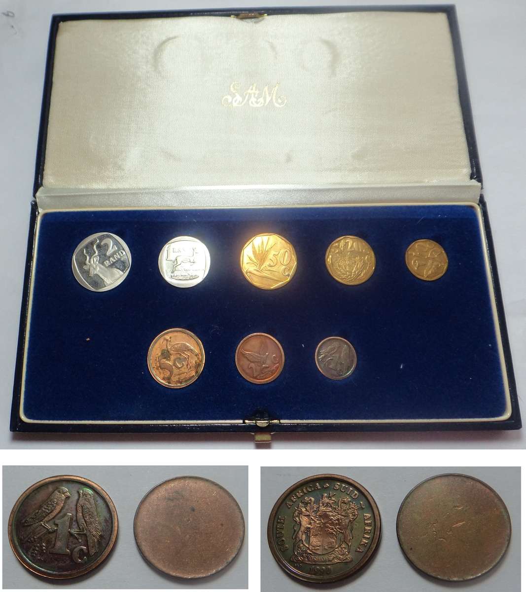 RSA Proof Set of 1990 plus Blank 1c