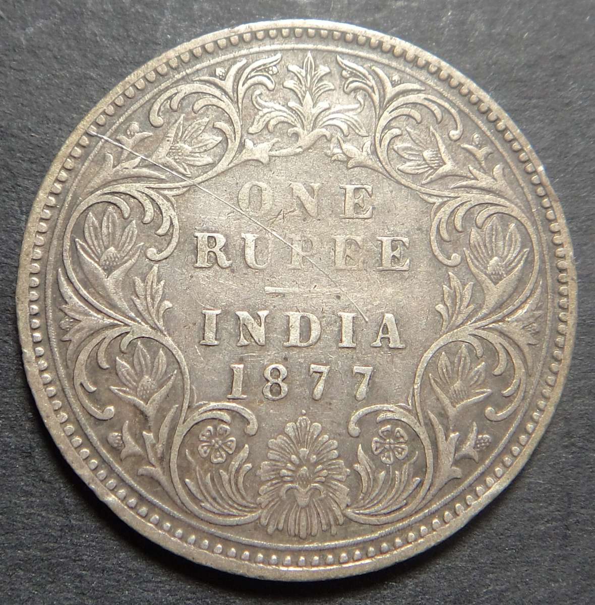 British India, Victorian Silver Rupee of 1877