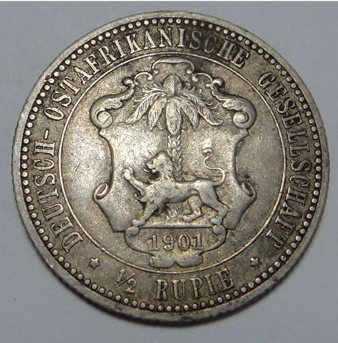 German East Africa: Half Rupie 1901
