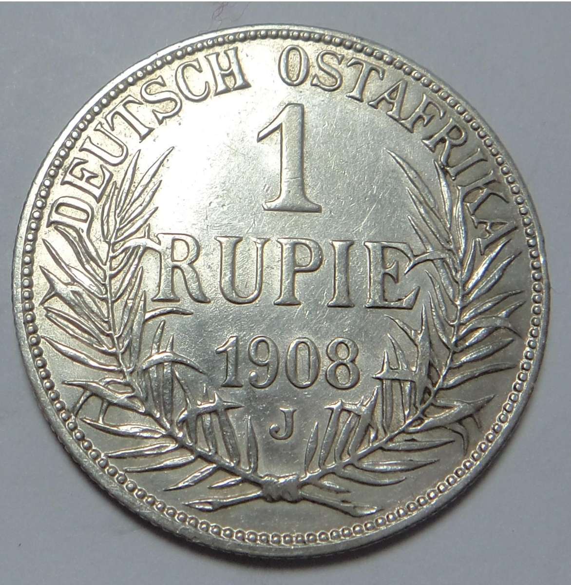 German East Africa: 1 Rupie 1908 J