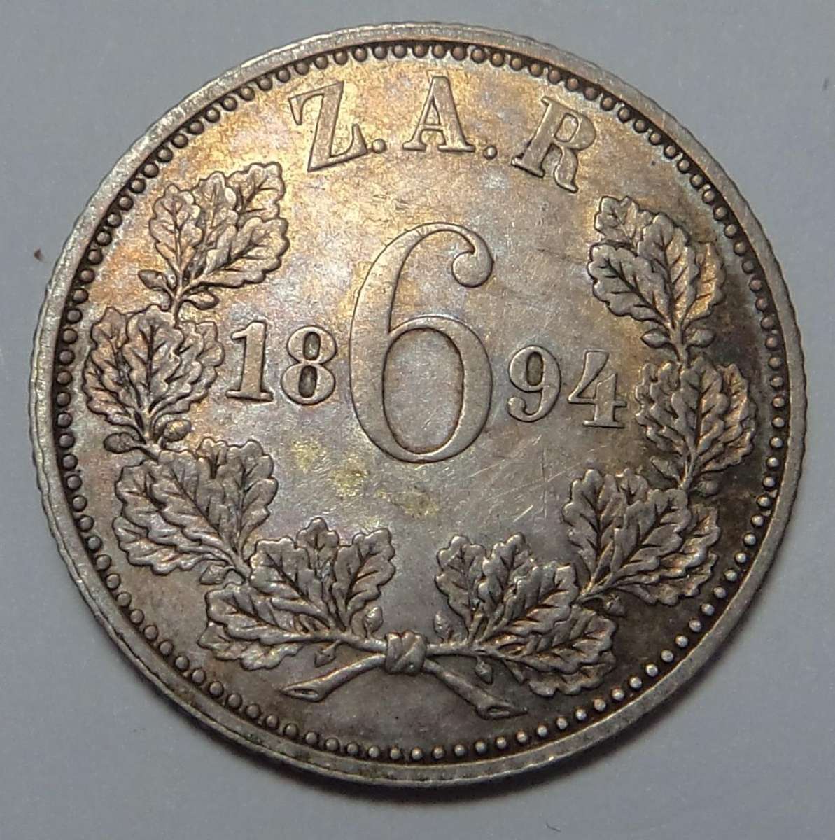 Paul Kruger ZAR 6-Pence 1894