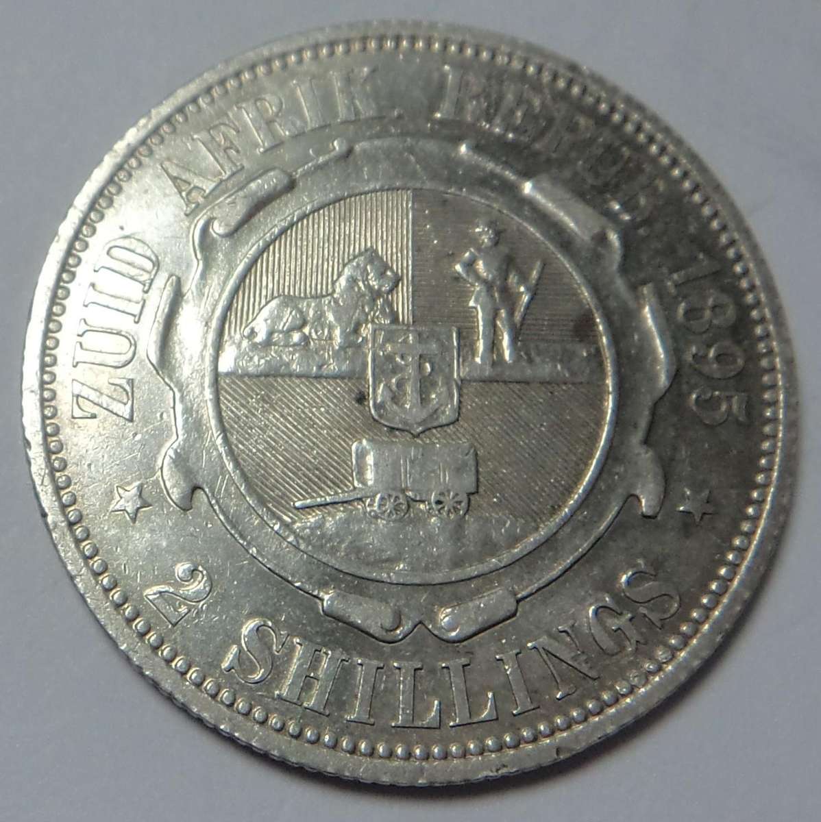 Paul Kruger ZAR 2-Shillings 1895