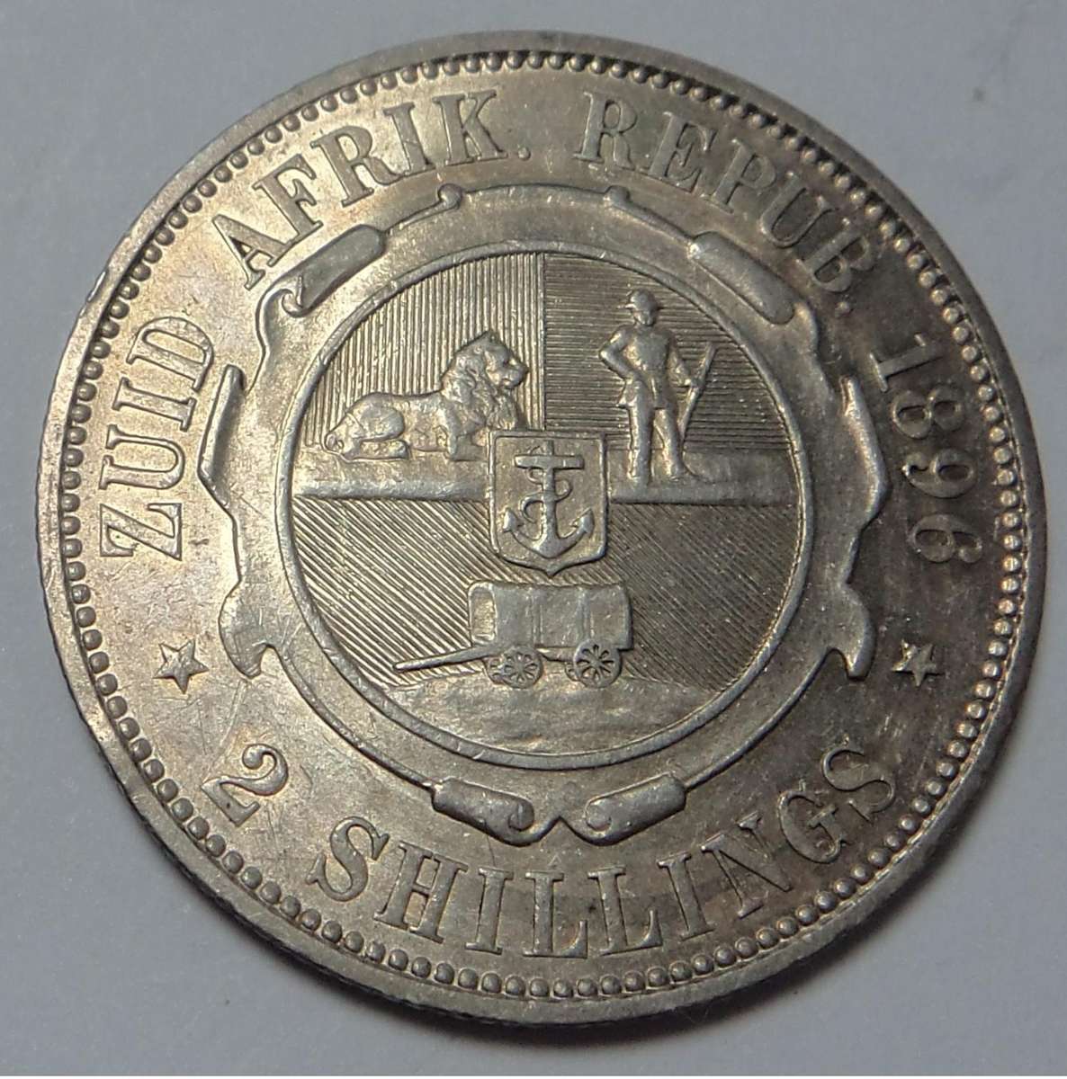 Paul Kruger ZAR 2-Shillings 1896