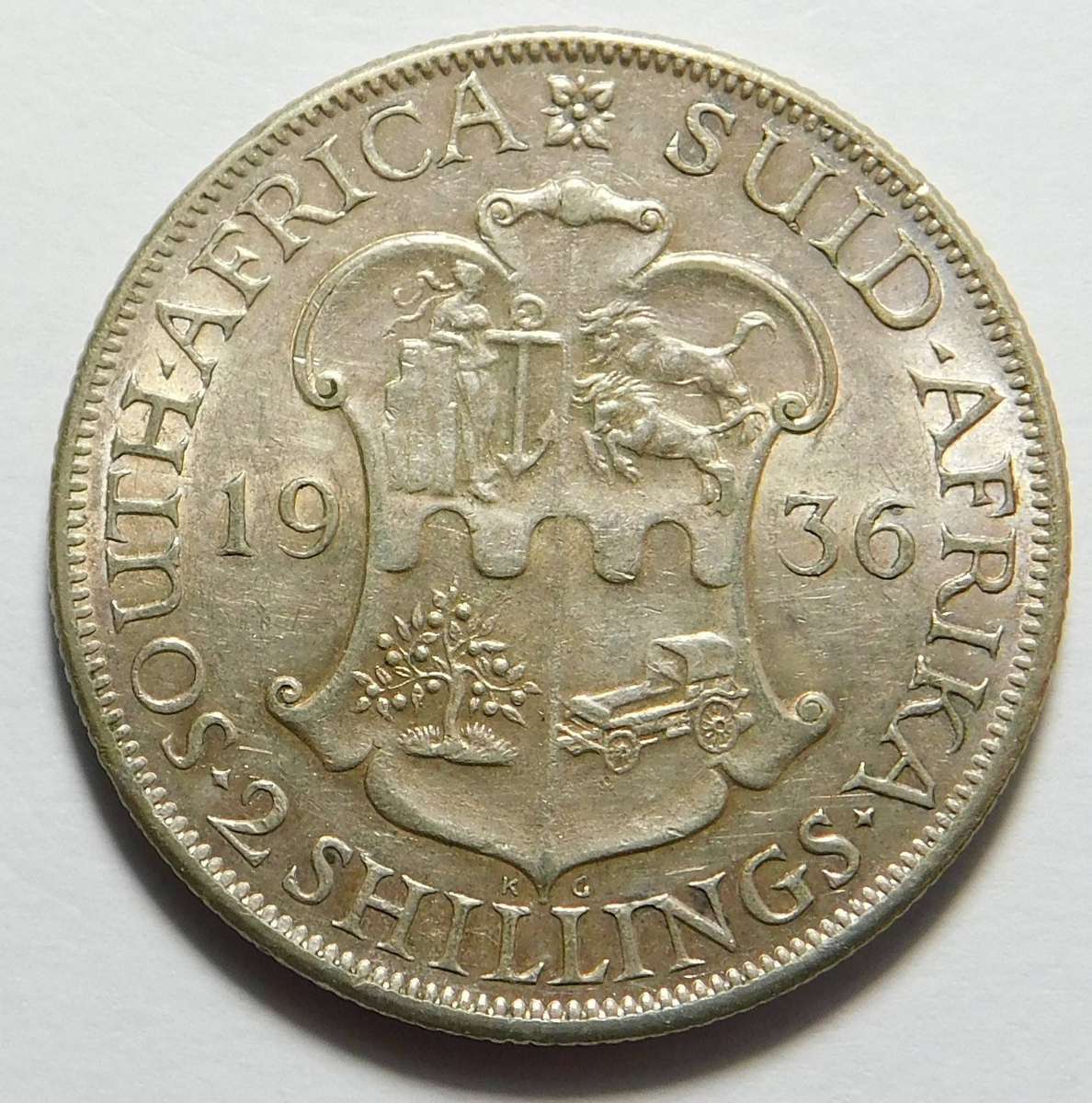 Union of SA: 2-Shillings 1936 (AU/UNC)