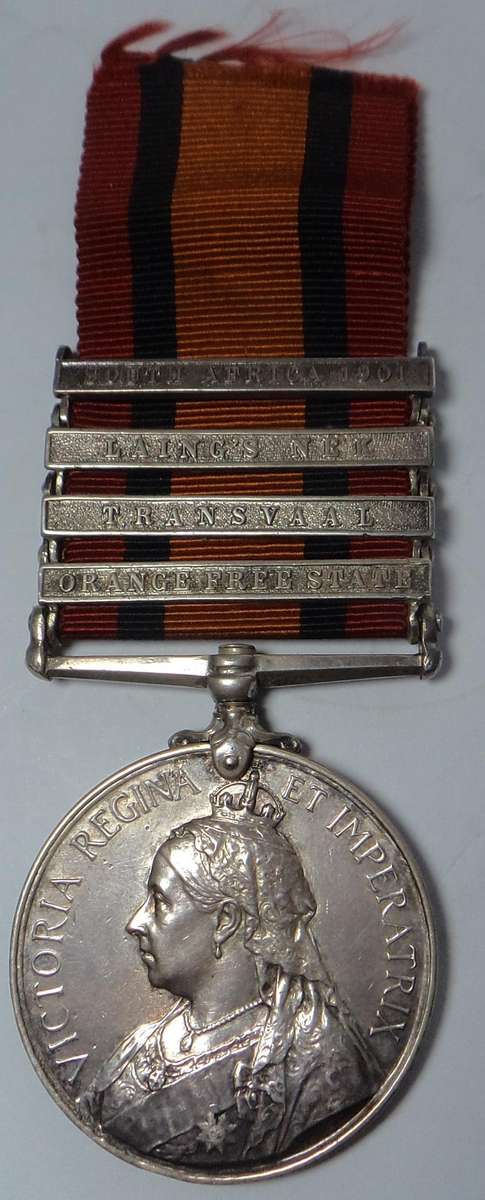 Queen's Medal to 624 Corpl. O. Angus. Johannesburg M.R.