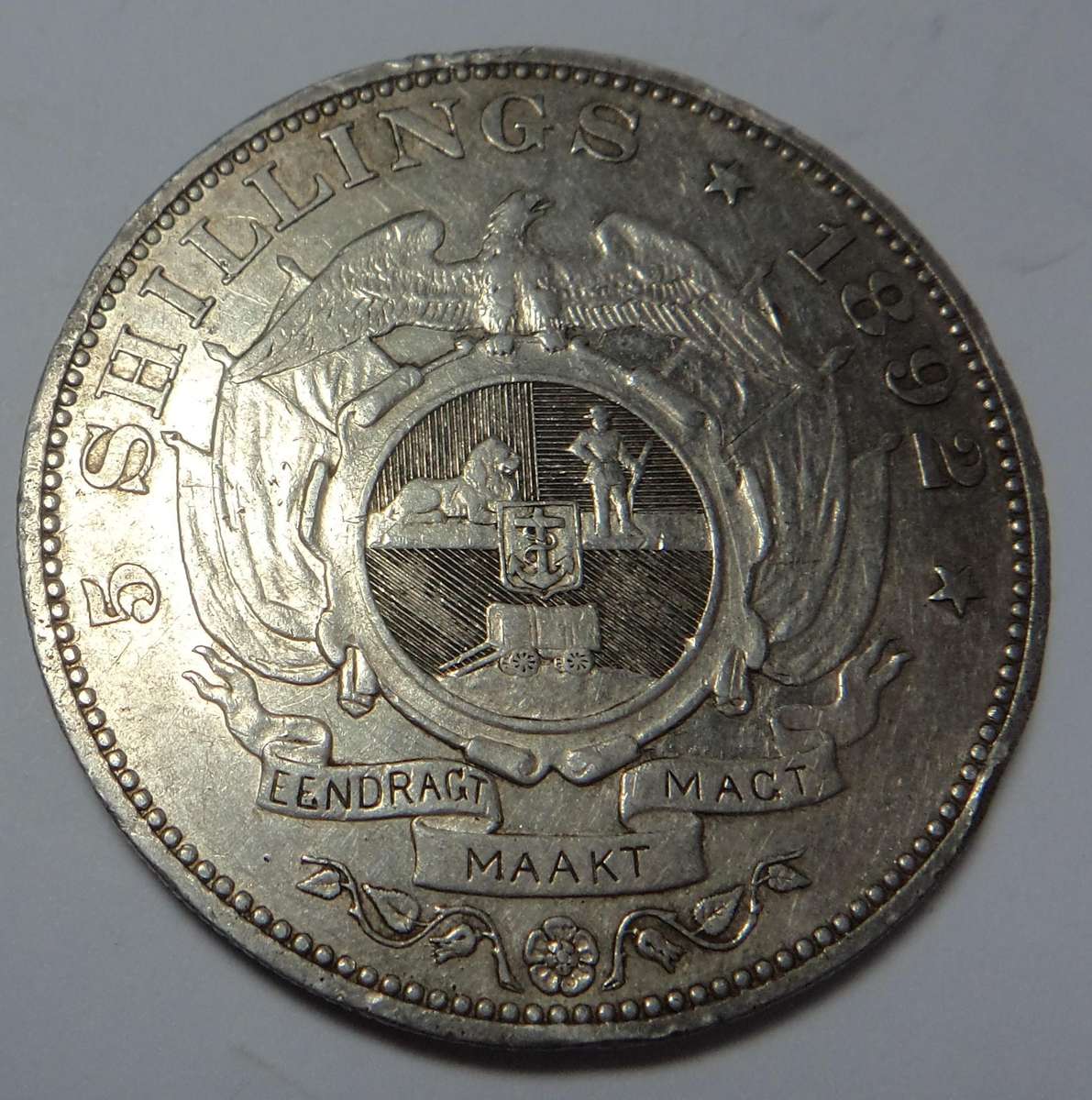Paul Kruger ZAR Crown 1892 (Double Shaft)