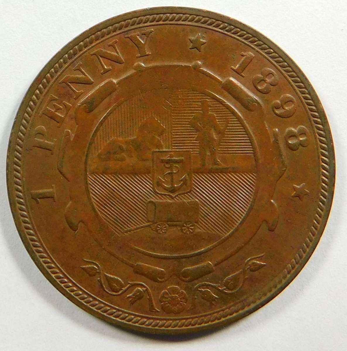 Paul Kruger ZAR Penny 1898