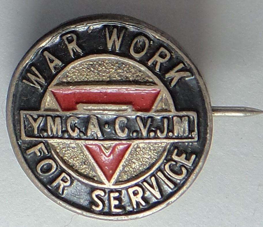 Silver Badge: YMCA War Work Service Badge