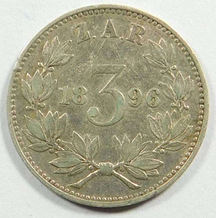 Paul Kruger ZAR Tickey 1896