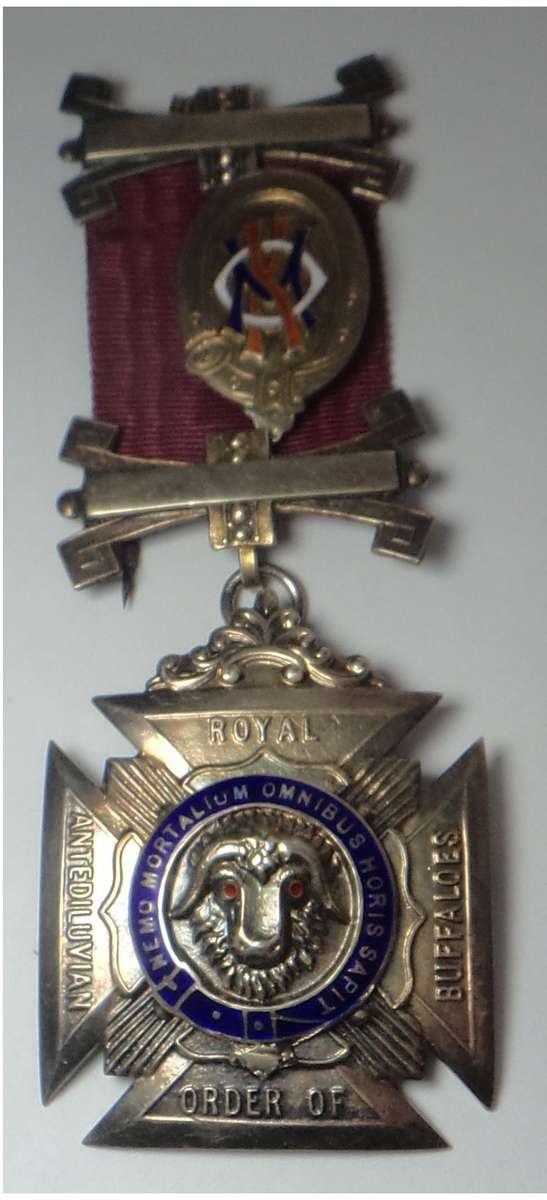Sterling Silver Royal Antediluvian Order of Buffaloes Medal