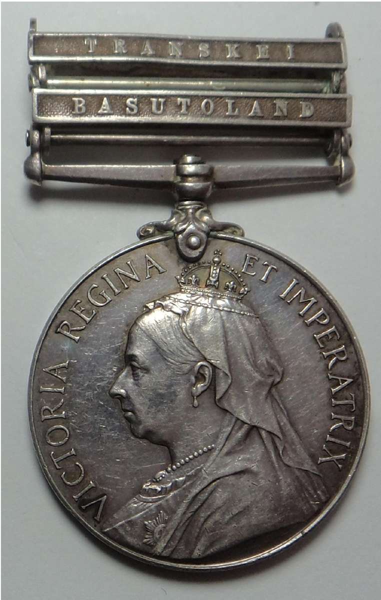 Cape of GH Medal to Capt. W.C.T. Thom, Bredasdorp Burghers
