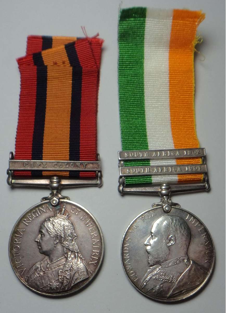 Queens & Queens Medals to 647 Bombr. F. Perry, Cape G.A.