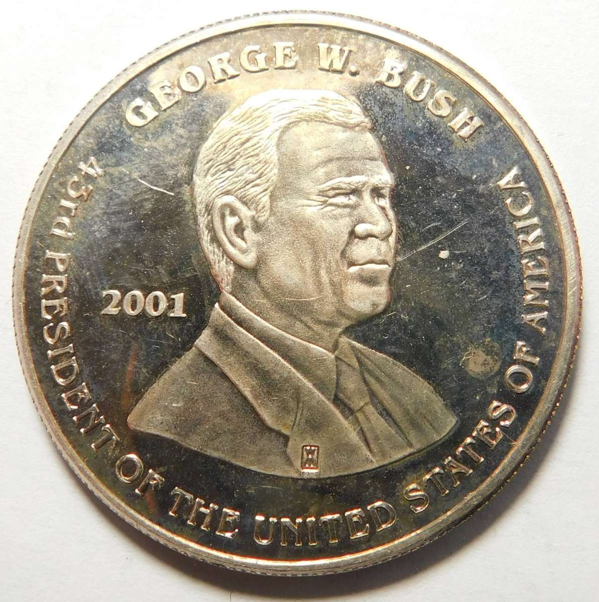 USA: .999 Silver Medal, George Bush / Al Gore 2001