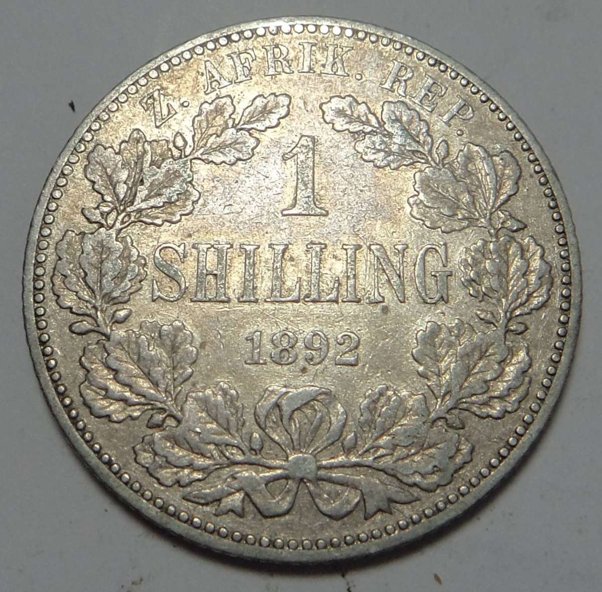 Paul Kruger ZAR Shilling 1892