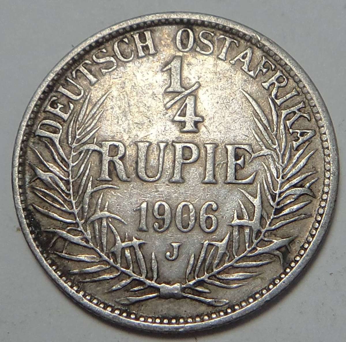 German East Africa ¼ Rupie 1906 (J)