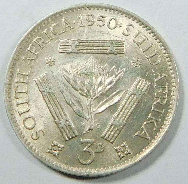 Lustrous high grade Tickey 1950 (2 available)