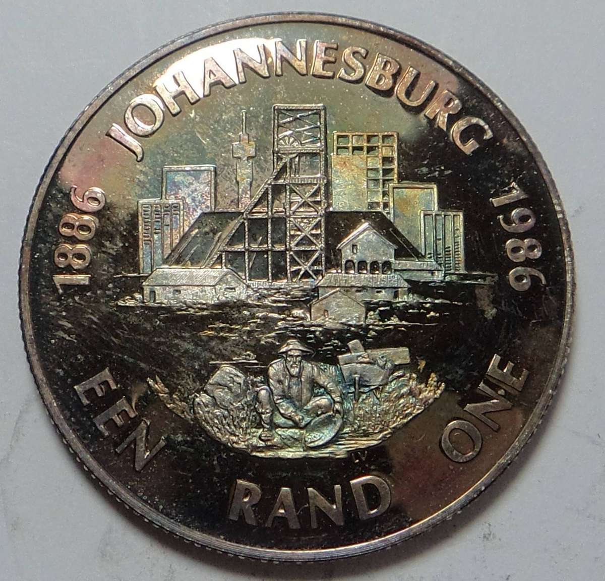 Republic of SA: Silver R1 of 1986 (Johannesburg)