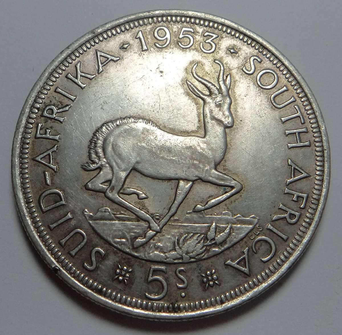 Union of SA: Crown (5/-) of 1953