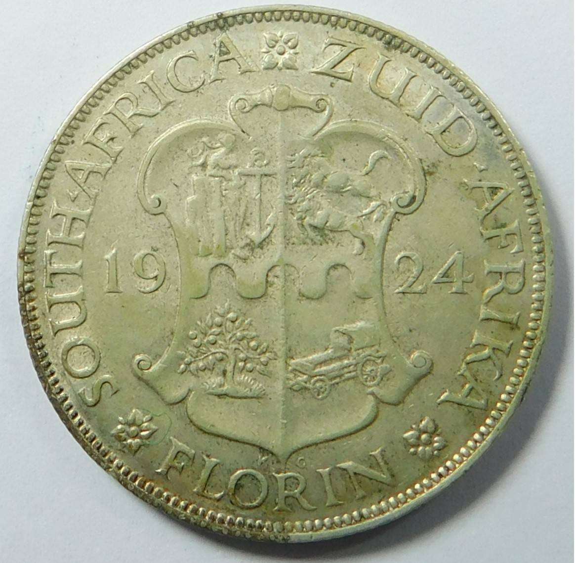 Union of SA: 2-Shillings 1924 (High Grade)